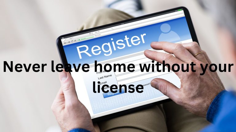 Never leave home without your license