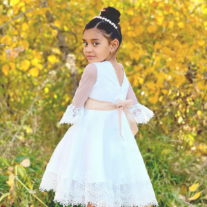 Wedding dress for girls I Long sleeve gown for girls