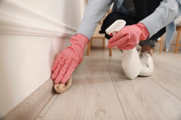 Dirty Baseboard Edges - Remove Dust Without Back Strain